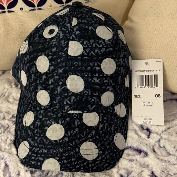 MICHAEL KORS Hat & Card Holder Bundle - Midnight Blue - Picture 2 of 7